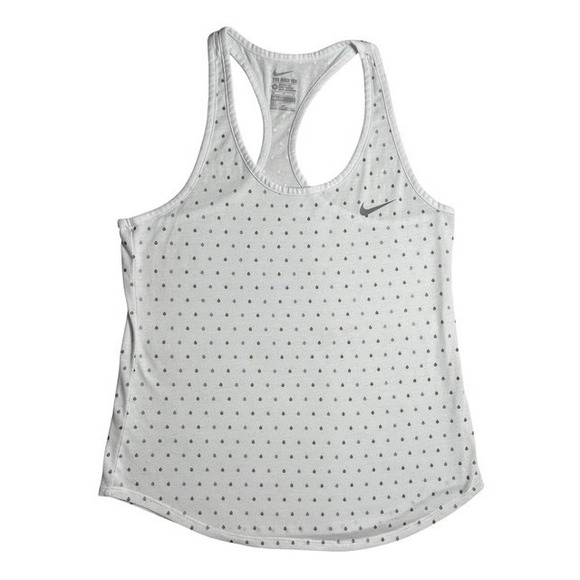 Nike Tops - Nike Womens Sz M Dri-FIT Racerback Tank Top Running Performance Polka Dot-1552